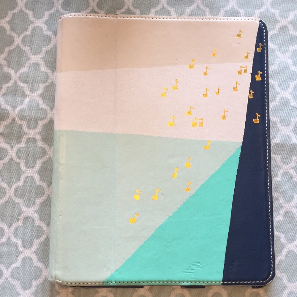 Fossil Music Note Geo IPad Case Cream Green